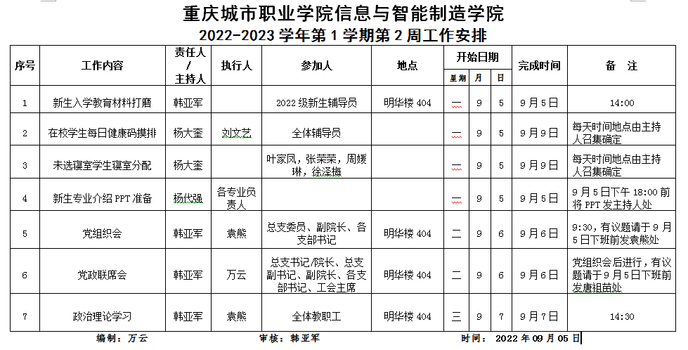 信息与2022-2023学年第1学期第2周工作安排.png